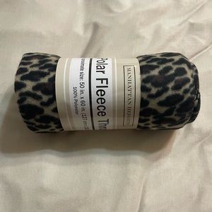 Cheetah Print Polar Fleece Throw